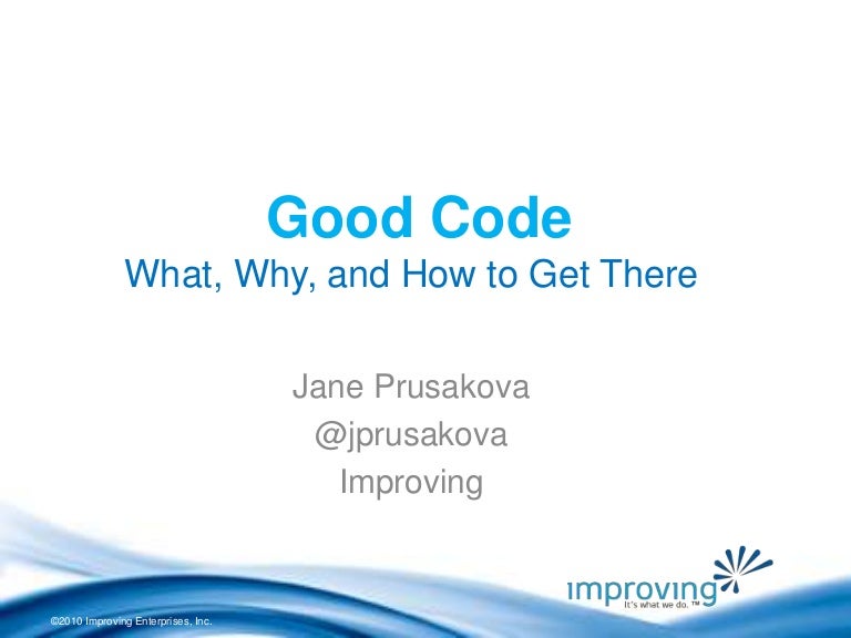 Good code