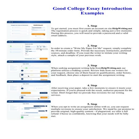 Good College Essay Introduction Examples