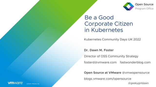 Be a Good Corporate Citizen in Kubernetes