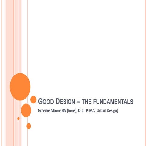 Good design   the fundamentals