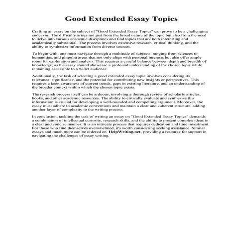Good Extended Essay Topics.pdf
