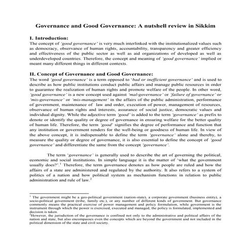 Good governace | PDF