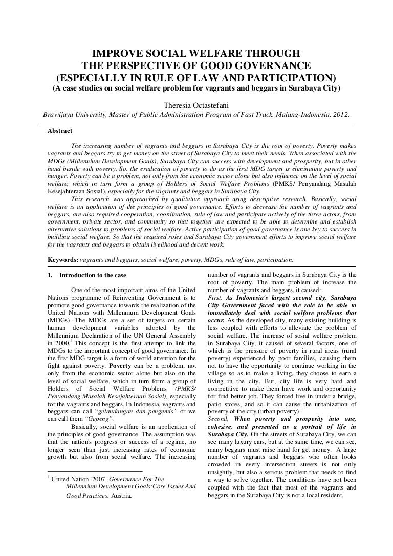 Effects of begging on society image