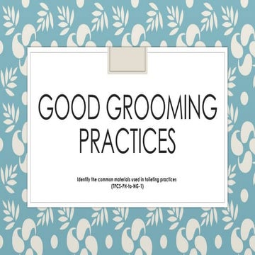 Good Grooming Practices for Special Needs Learners