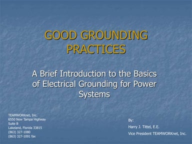 GOOD GROUNDING PRACTICES.ppt