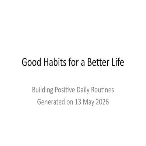 9 Tips for Building Better Habits.ppt