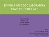 Good laboratory practices | PPT