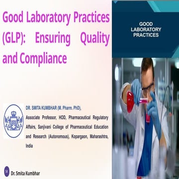 Good Laboratory Practices (GLP) Ensuring Quality and Compliance.pptx