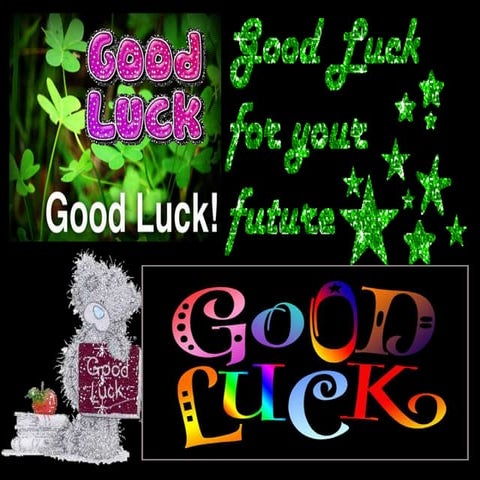 Good luck