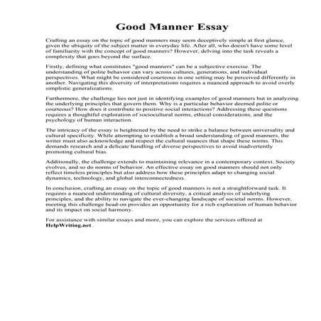 Good Manner Essay.pdf