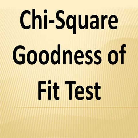 Goodness of fit (ppt)