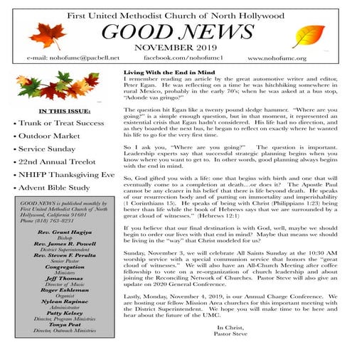 Good News Monthly Newsletter October 2025 | PDF