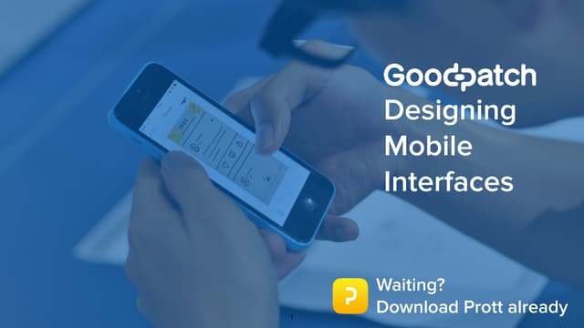 Designing Mobile Interfaces 