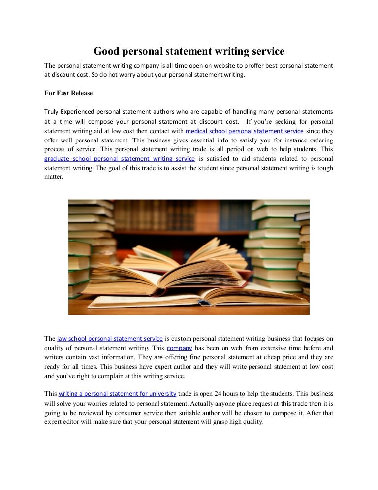 Personal statement writer service