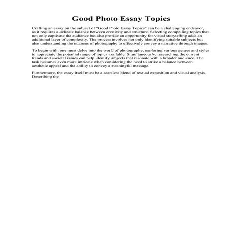 Good Photo Essay Topics.pdf