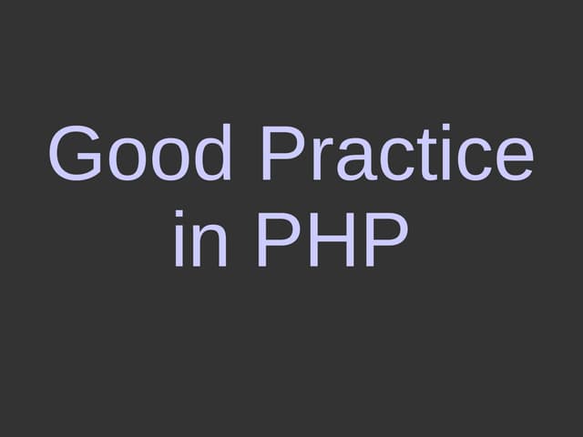 Goodpractice