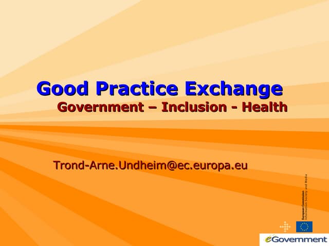 Good Practice Exchange in the EU
