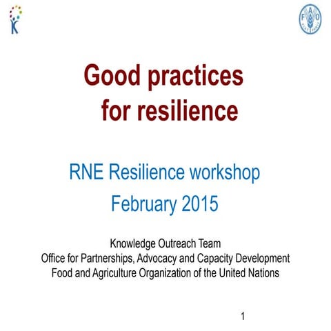 Good practices feb2015-rne workshop