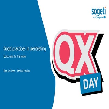 Good practices in pentesting - Bas de Heer