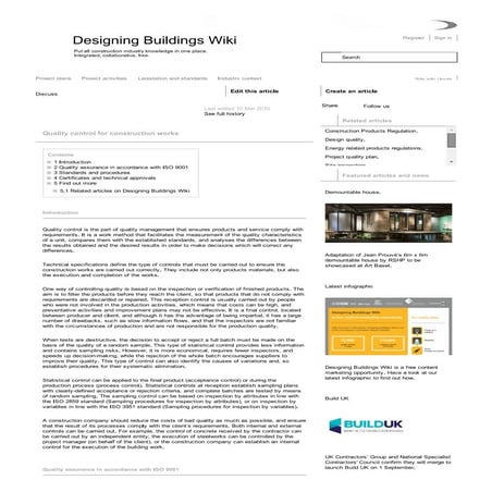 Good quality control for cons..