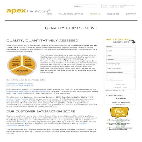 Good quality translations com...apex translations, inc