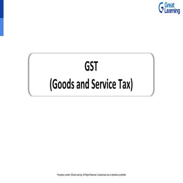 Goods and Service Tax new goods and service tax