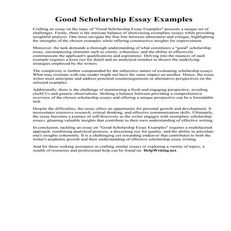 Good Scholarship Essay Examples.pdf