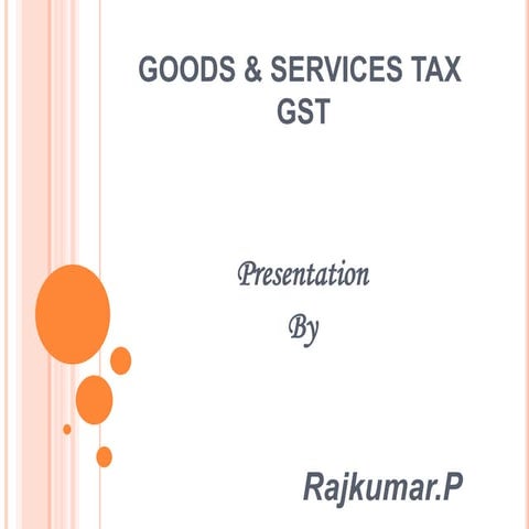 Goods & services tax