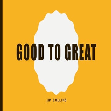 Good to Great by Jim Collins ppt