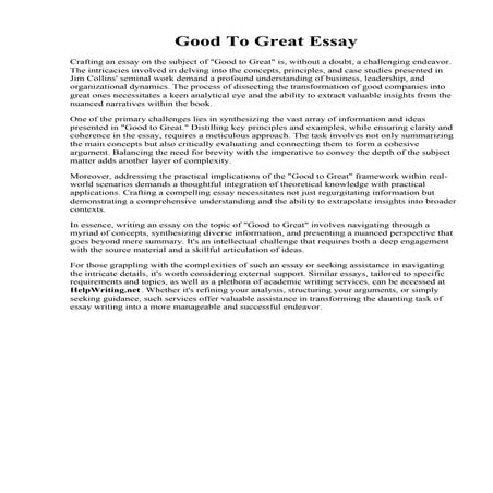 Good To Great Essay.pdf
