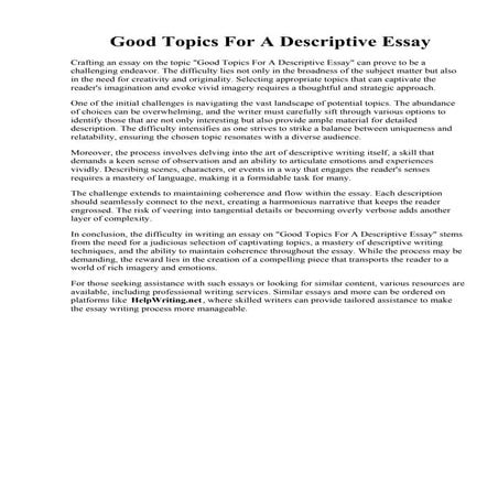 Good Topics For A Descriptive Essay.pdf