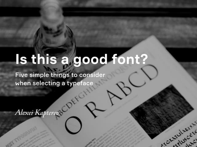 Is this a good font?