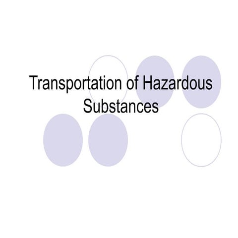 transportation of hazardous substances nm