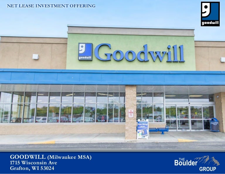 Net Lease Goodwill Property For Sale