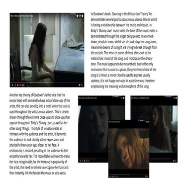 Goodwin's theory of music videos 