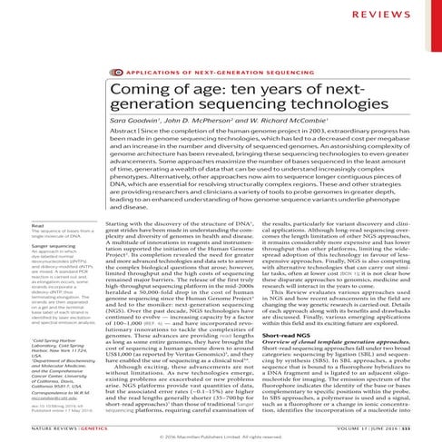 Goodwin2016 ngs 10 years