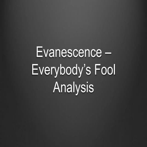 Goodwin Everybody's Fool