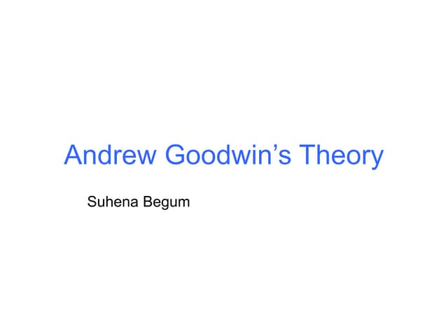 Goodwins theory 2nd