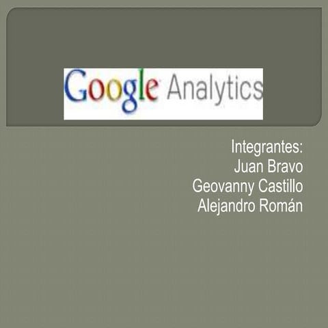 Google analytics presentacion | PPTX