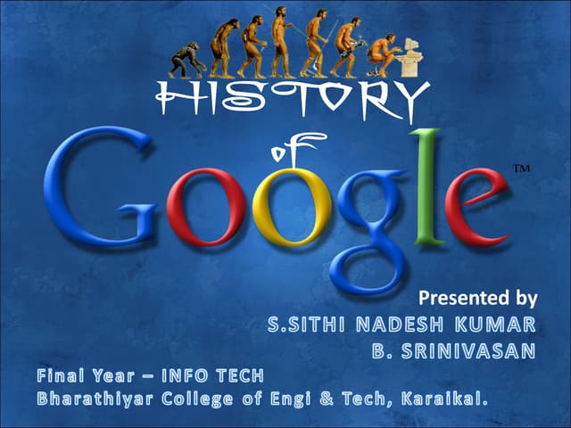 History of Google ppt