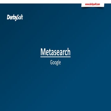 Your Hotel on Google Metasearch