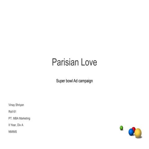 Google Ad - Parisian Love