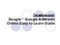 Google  Adword  Guide