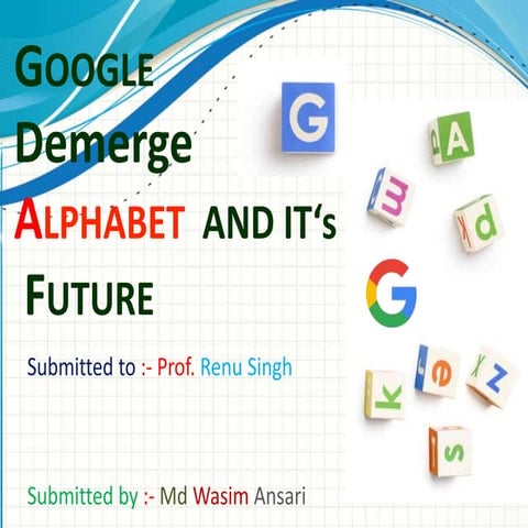 Google  alphabet demerger