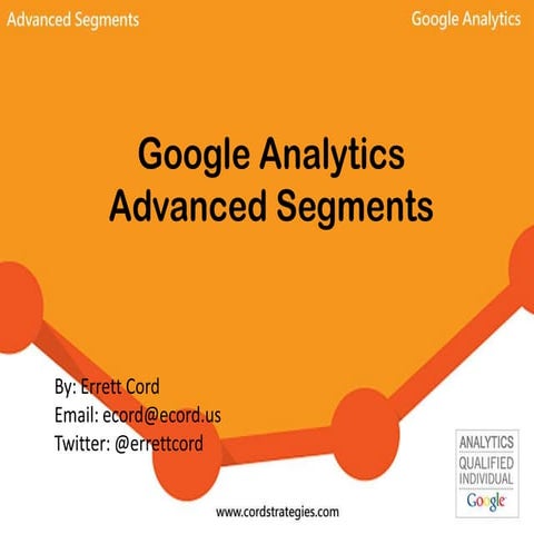 Picture of Google Analytics - Advanced Segmentation | PDF