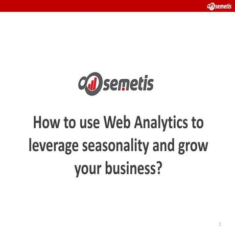 Google analytics-seasonality