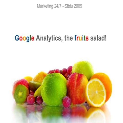 Google Analytics The Fruits Salad Sibiu 2009
