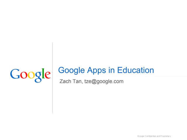Google Apps in Education