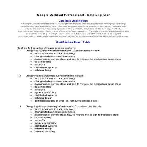 Google certified-professional-data-engineer