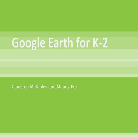 Google Earth For K 2